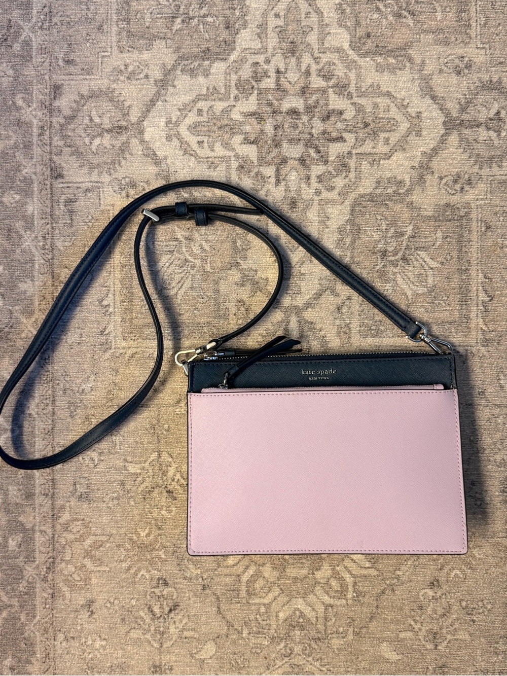 kate spade purple and blue Crossbody Wristlet